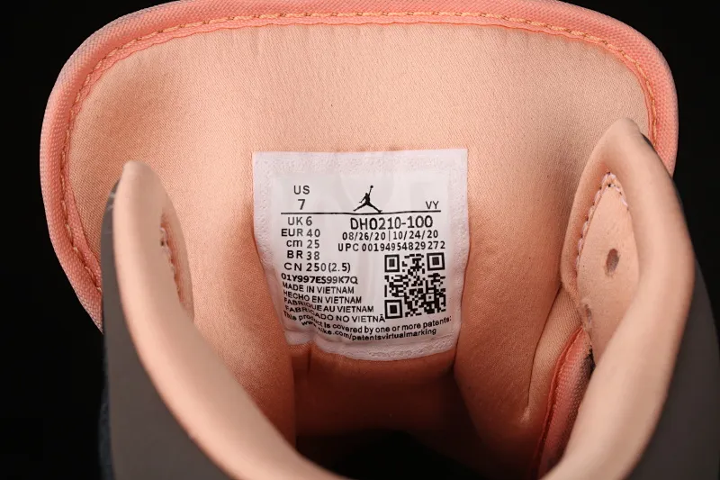 All categories Air Jordan Jordan series basketball shoes Air Jordan 1 Mid Air Jordan 1 Mid AJ1 Joe 1 black pink peach Goddess Day mid-top basketball shoes DH0210-100